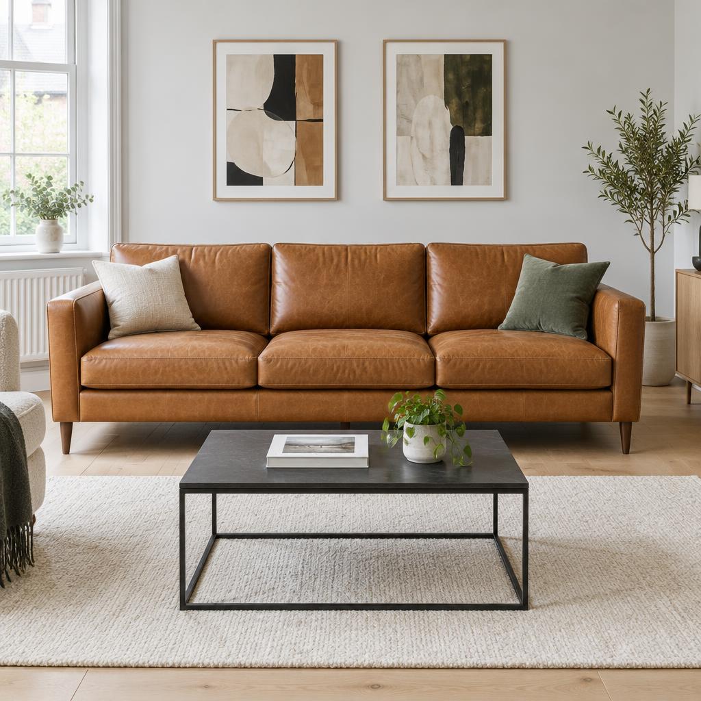Leather sofas
